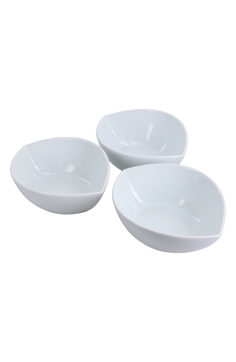 BIA Cordon Bleu Set of 3 Split Oval Bowls, Alternate, color, White