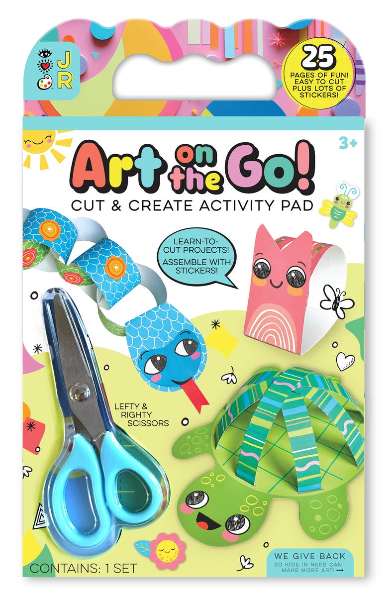 BRIGHT STRIPES Art On the Go: Cut & Create Set, Main, color,