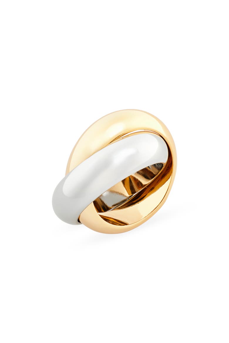 Ross Two-Tone Ring, Main, color, SILVER/ GOLD