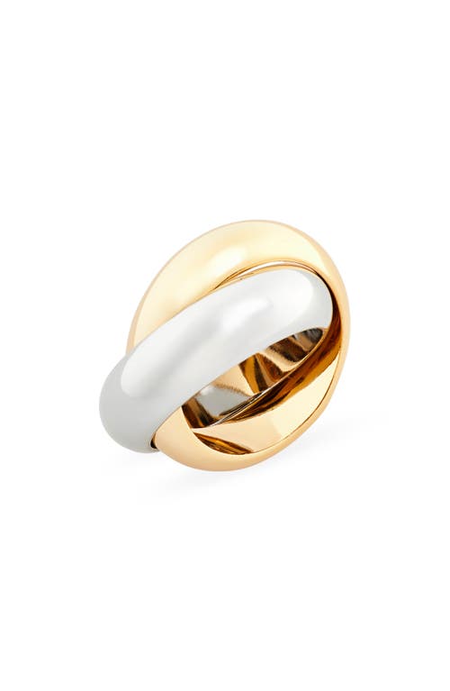 Shashi Ross Two-tone Ring In Gold