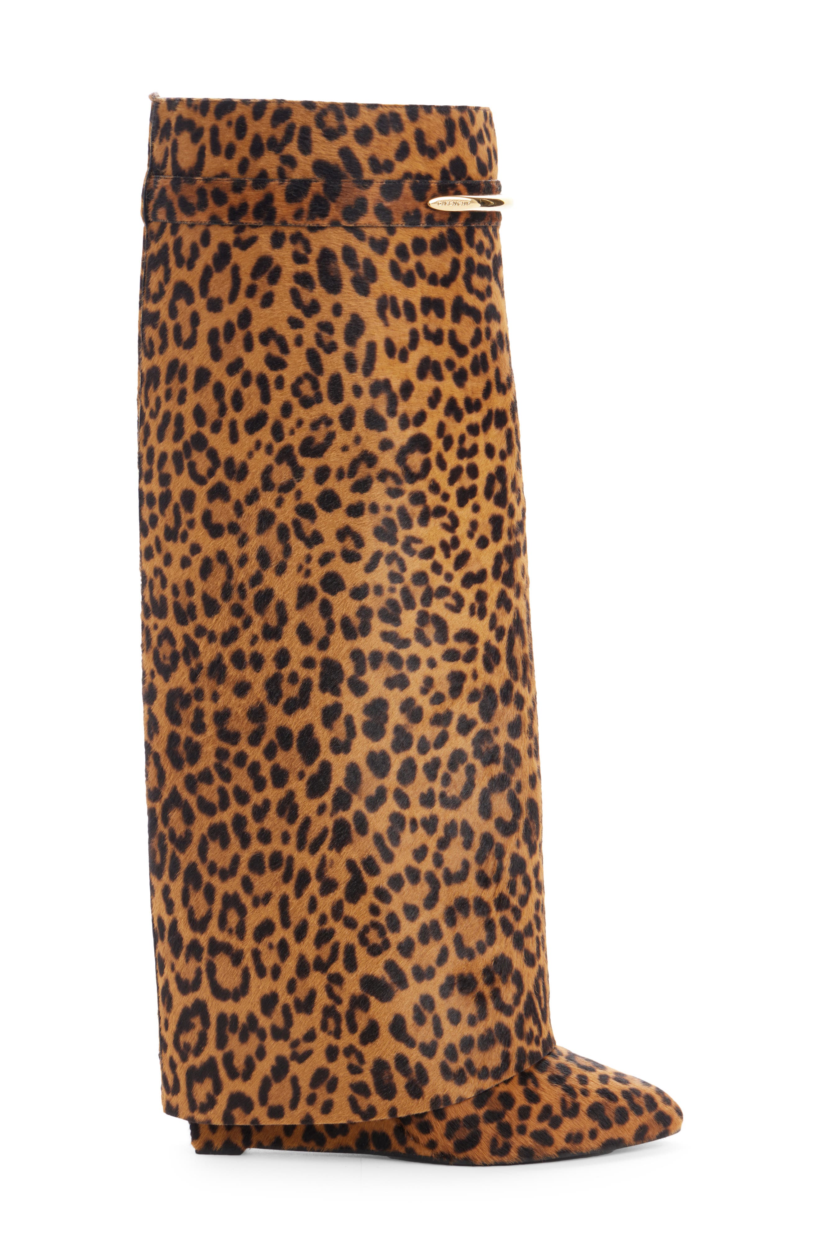 Shark Pinch Genuine Calf Hair High Boot, Alternate, color, BROWN CALF HAIR