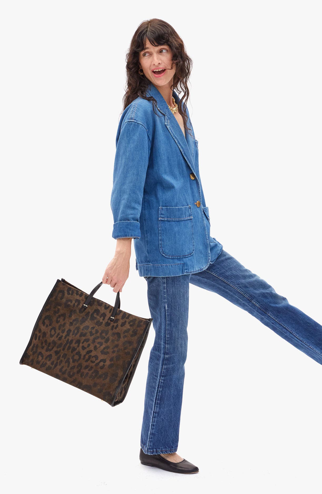 Clare V. Simple Suede Tote, Alternate, color, Cocoa Pablo Cat Suede