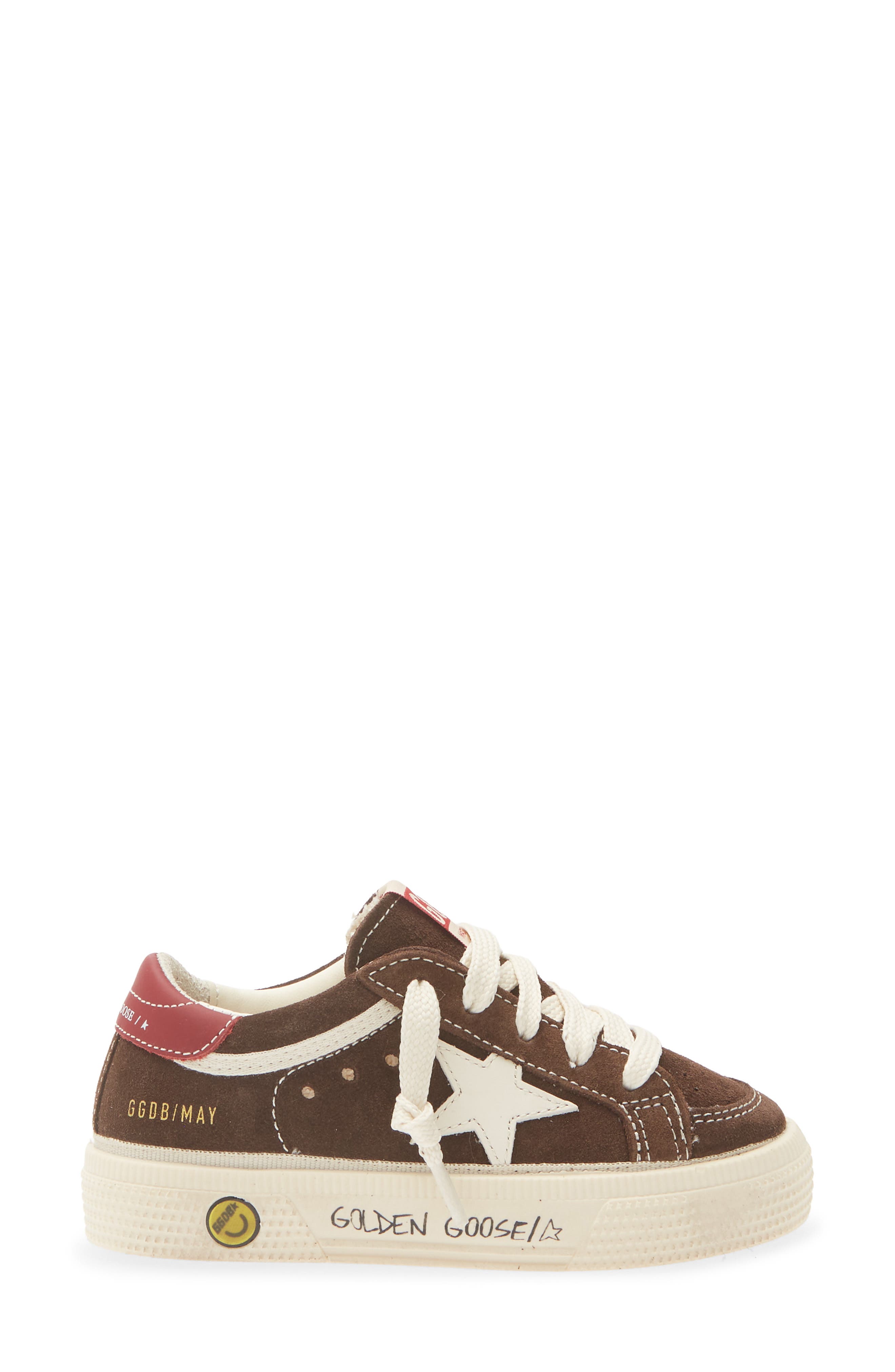 Kids' May Sneaker, Alternate, color, BROWN/ WHITE/ RED