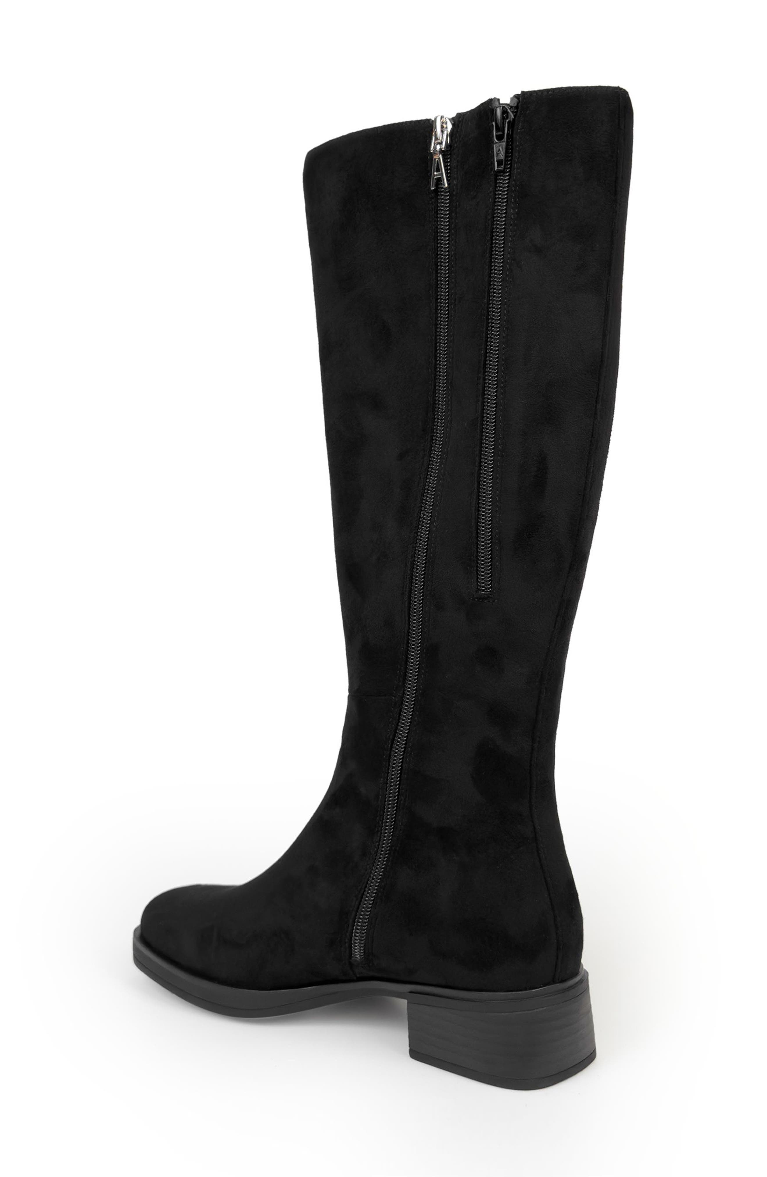 Aerosoles Daria Tall Boot, Alternate, color, Black Faux Leather