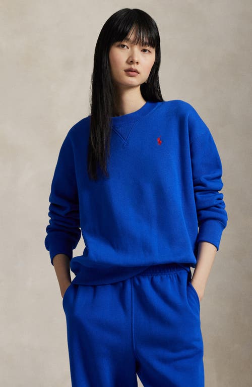 Polo Ralph Lauren Arctic Fleece Sweatshirt In Blue
