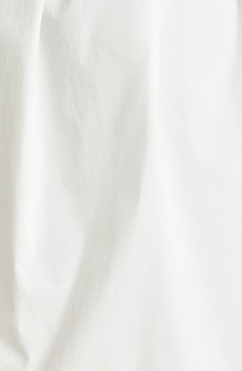 Rebecca Taylor Embroidered Cotton Bib Blouse, Alternate, color, Snow