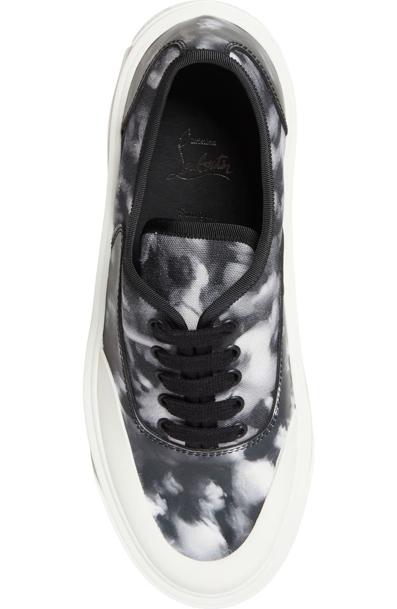Christian Louboutin Moises Print Tactical Skate Sneaker, Alternate, color, B030-Black White