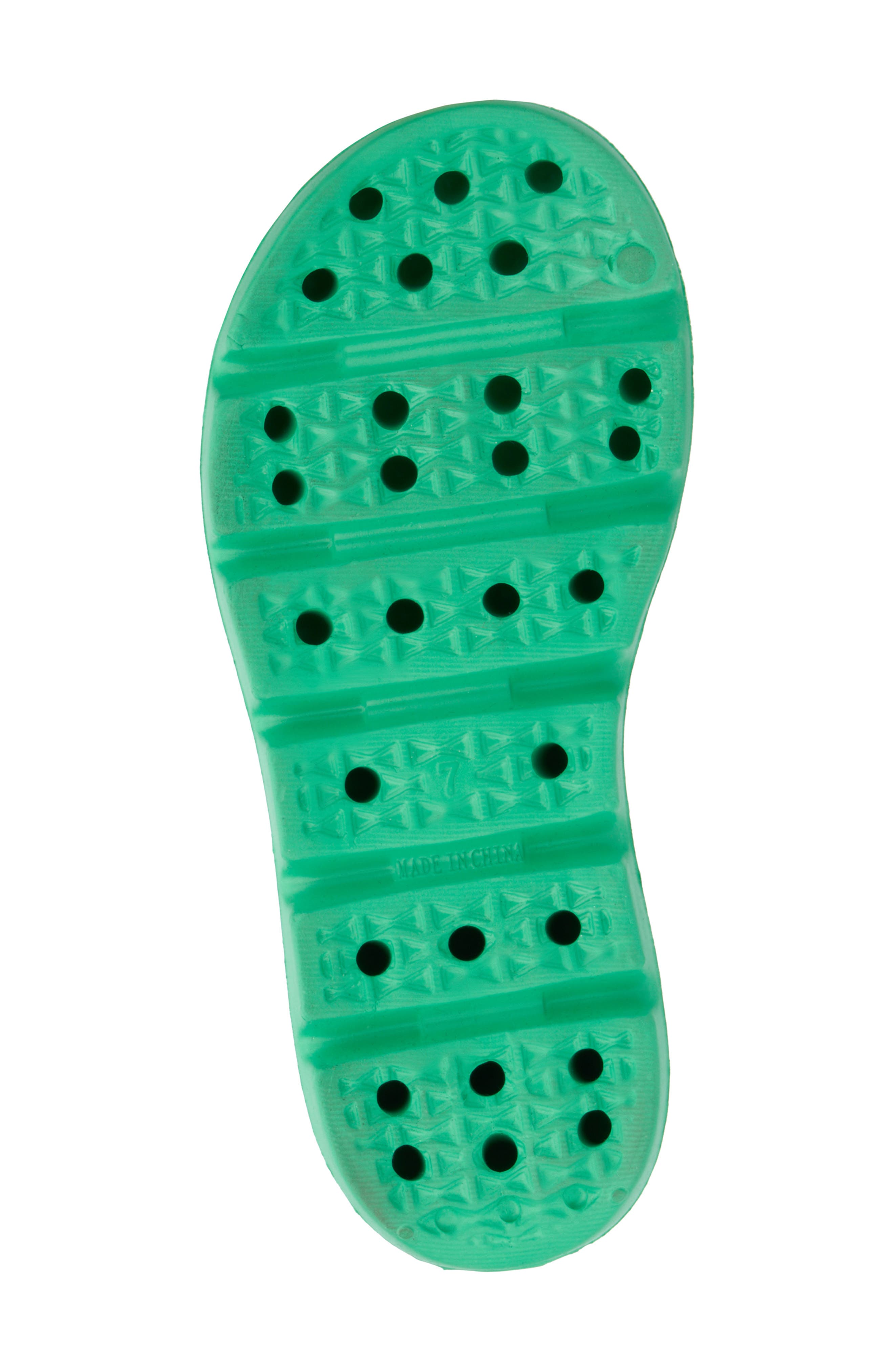 OLIVIA MILLER Glitter Gaze Platform Slide Sandal, Alternate, color, Green