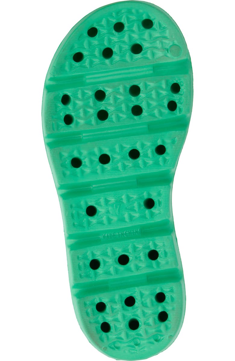 OLIVIA MILLER Glitter Gaze Platform Slide Sandal, Alternate, color, Green