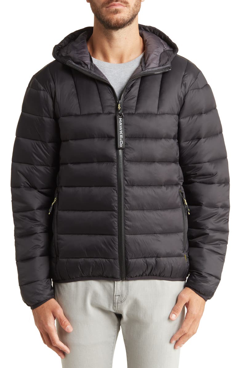 HAWKE & CO Packable Hood Puffer Jacket, Main, color,