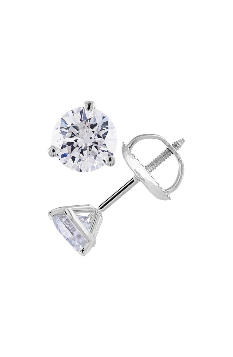 Bliss Diamond 1 1/2Ct Diamond Studs Lab Grown 14k Gold Lab Grown Diamond Earrings, Alternate, color, 14K White Gold