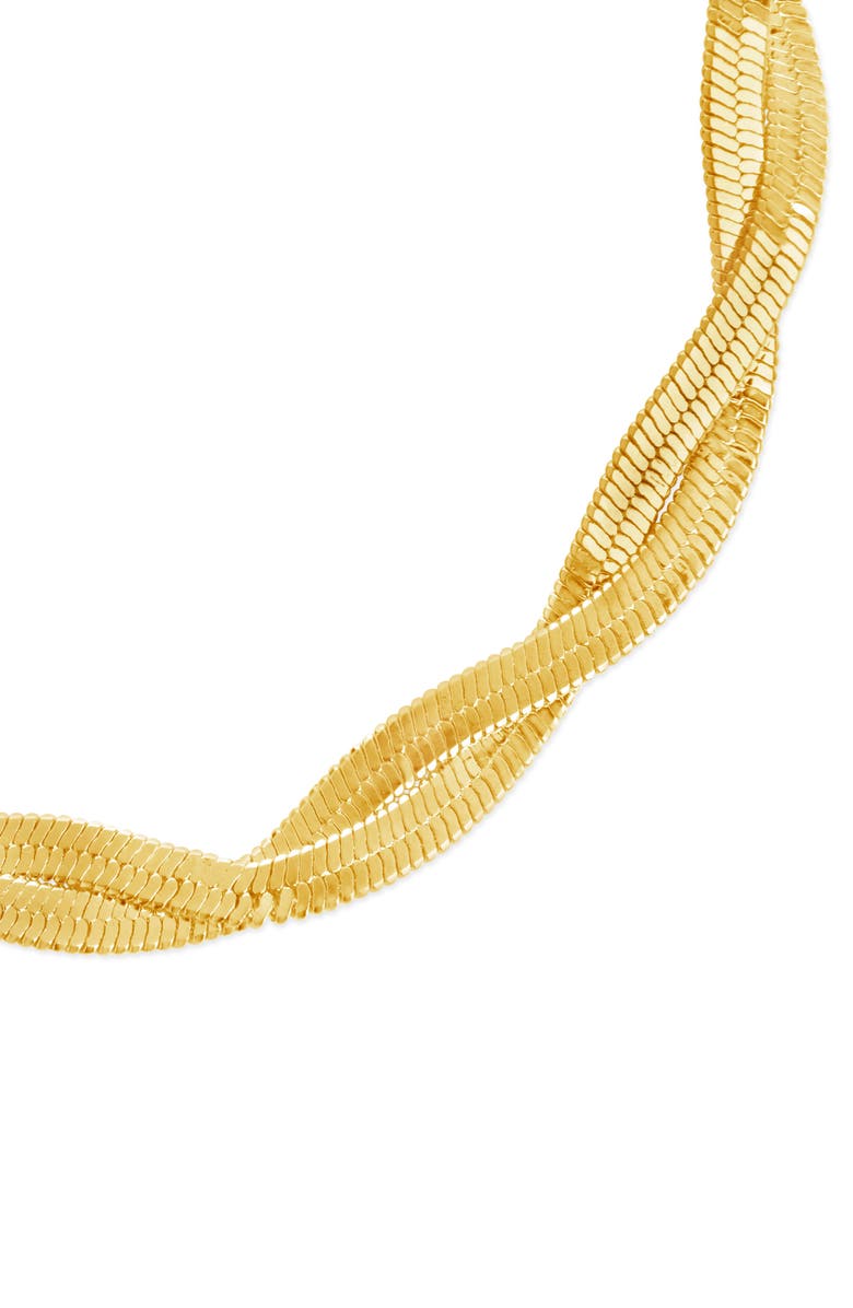 Sterling Forever Oakley Chain Bracelet, Alternate, color, Gold