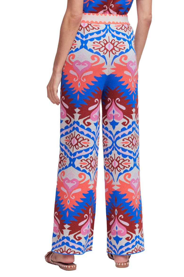 Jacquard Knit Cotton Trousers, Alternate, color, MULTI AZTEC