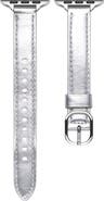 The Posh Tech Carmen Skinny Metallic Leather Apple Watch® Watchband