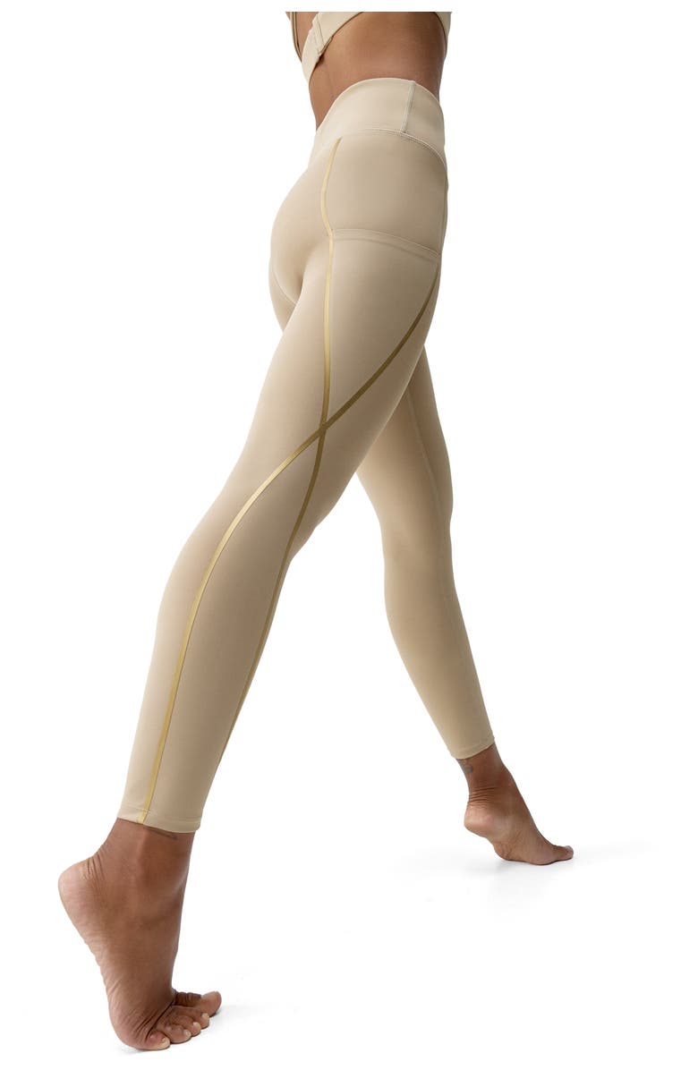 Born Living Yoga Gold 7/8 Performance High Rise Sport Legging, Alternate, color, Stick