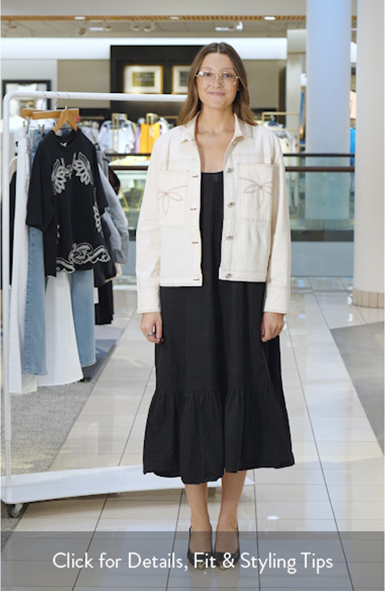 Briggs Topstitch Detail Stretch Cotton Jacket, sales video thumbnail