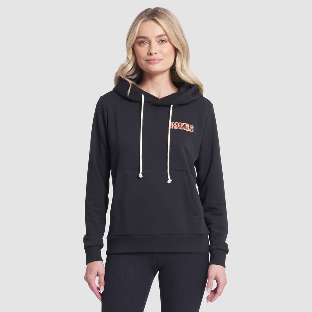 Nike San Francisco 49ers Rivalries Collection Sideline Women's Dri-fit Nfl Pullover Hoodie In Black