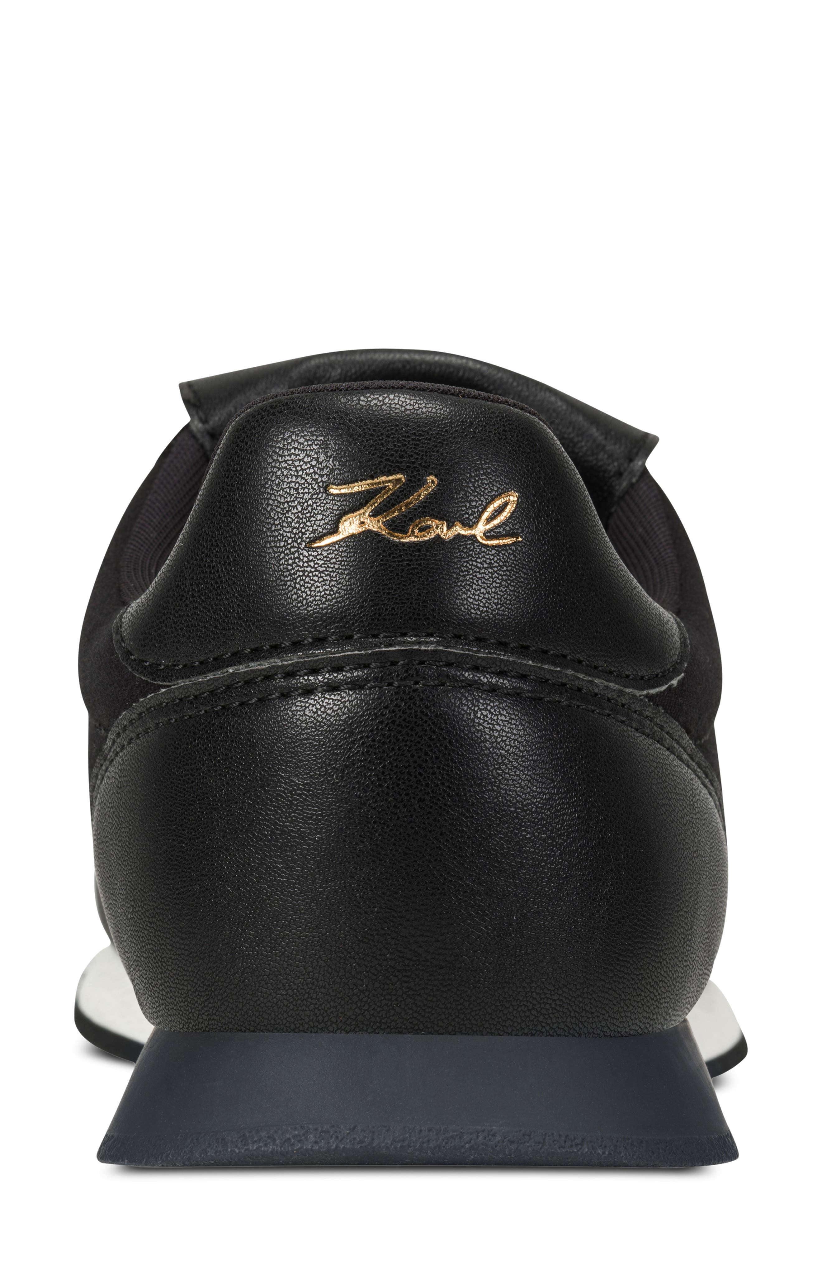 Midwood Embroidered Lace-Up Sneaker, Alternate, color, BLACK