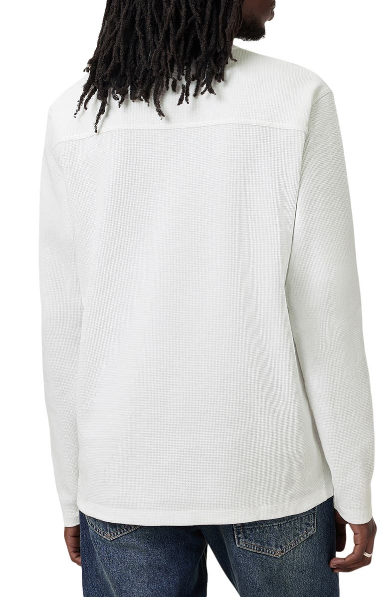 AllSaints Ellis Waffle Knit Long Sleeve Crewneck T-Shirt, Alternate, color, 