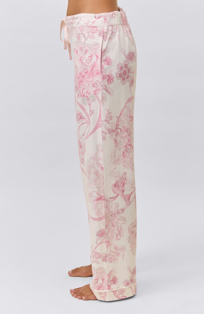 Papinelle Coco Cozy Pajama Pants, Alternate, color, Ecru
