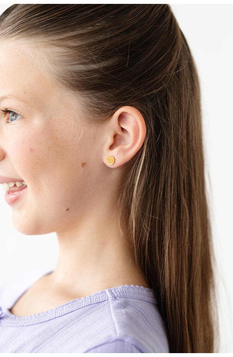 Pip Pop Lion Stud Earrings, Alternate, color, Orange