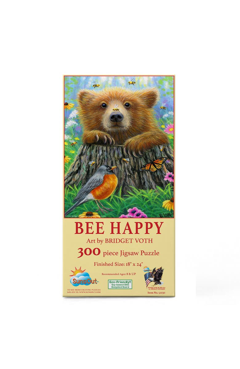 Sunsout Bee Happy 300 piece Jigsaw Puzzle for Adults, Alternate, color, Multicolor