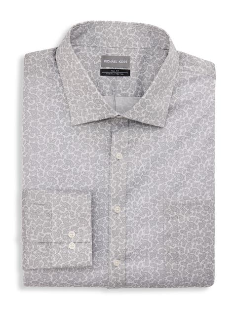 Big & Tall Tonal Paisley Performance Dress Shirt