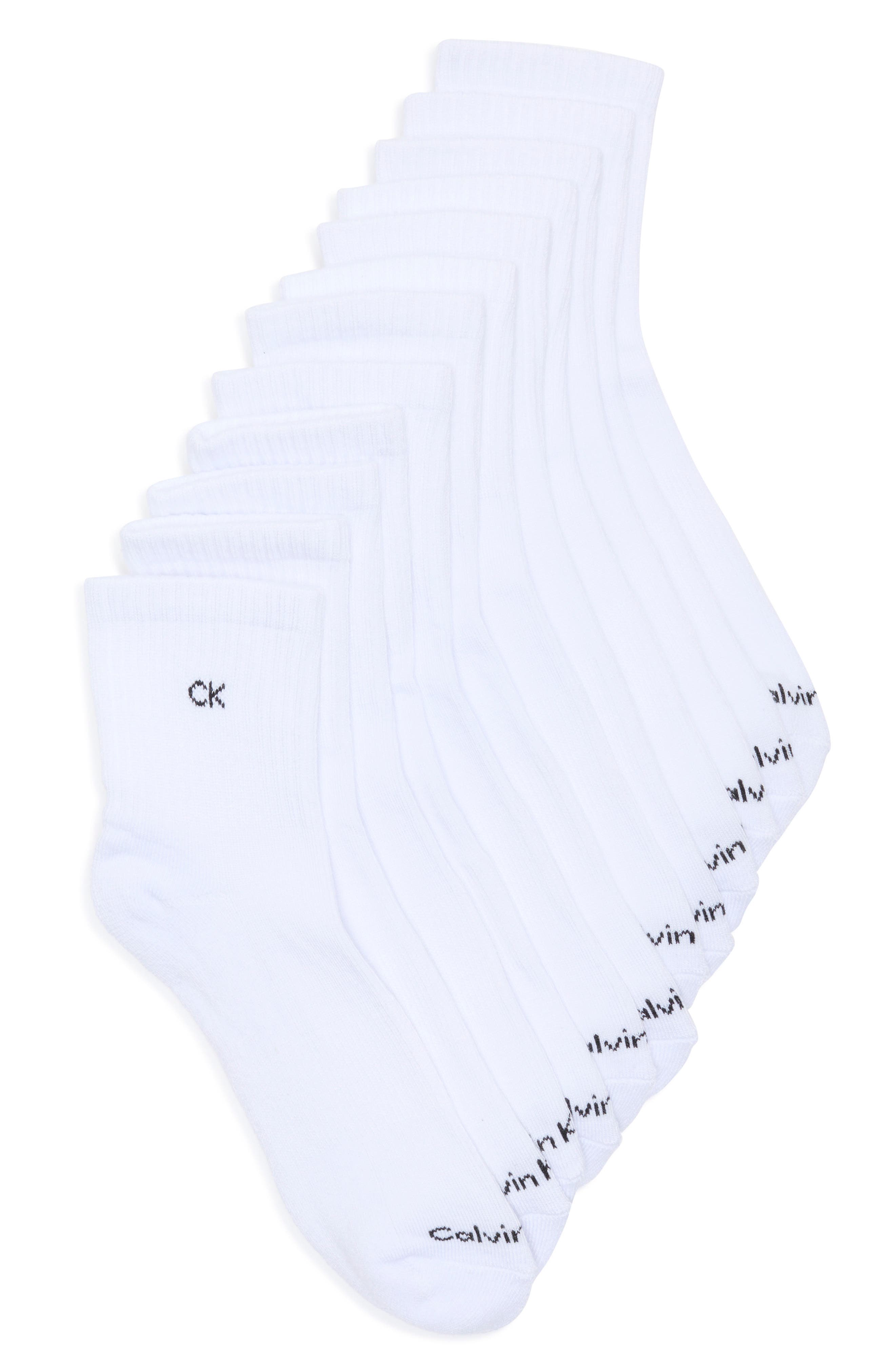 Calvin Klein 6-Pack Quarter Socks