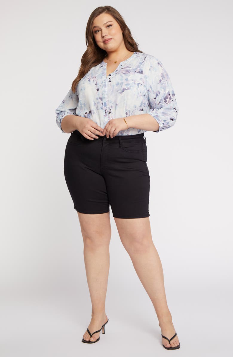 NYDJ Ella Side Slit Denim Shorts, Alternate, color,