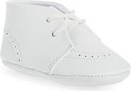 L'AMOUR Benny Brogue Oxford Crib Shoe