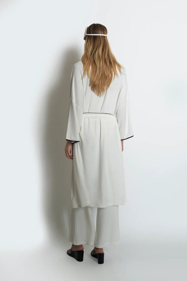 Monroe Soft Robe White, Alternate, color, White
