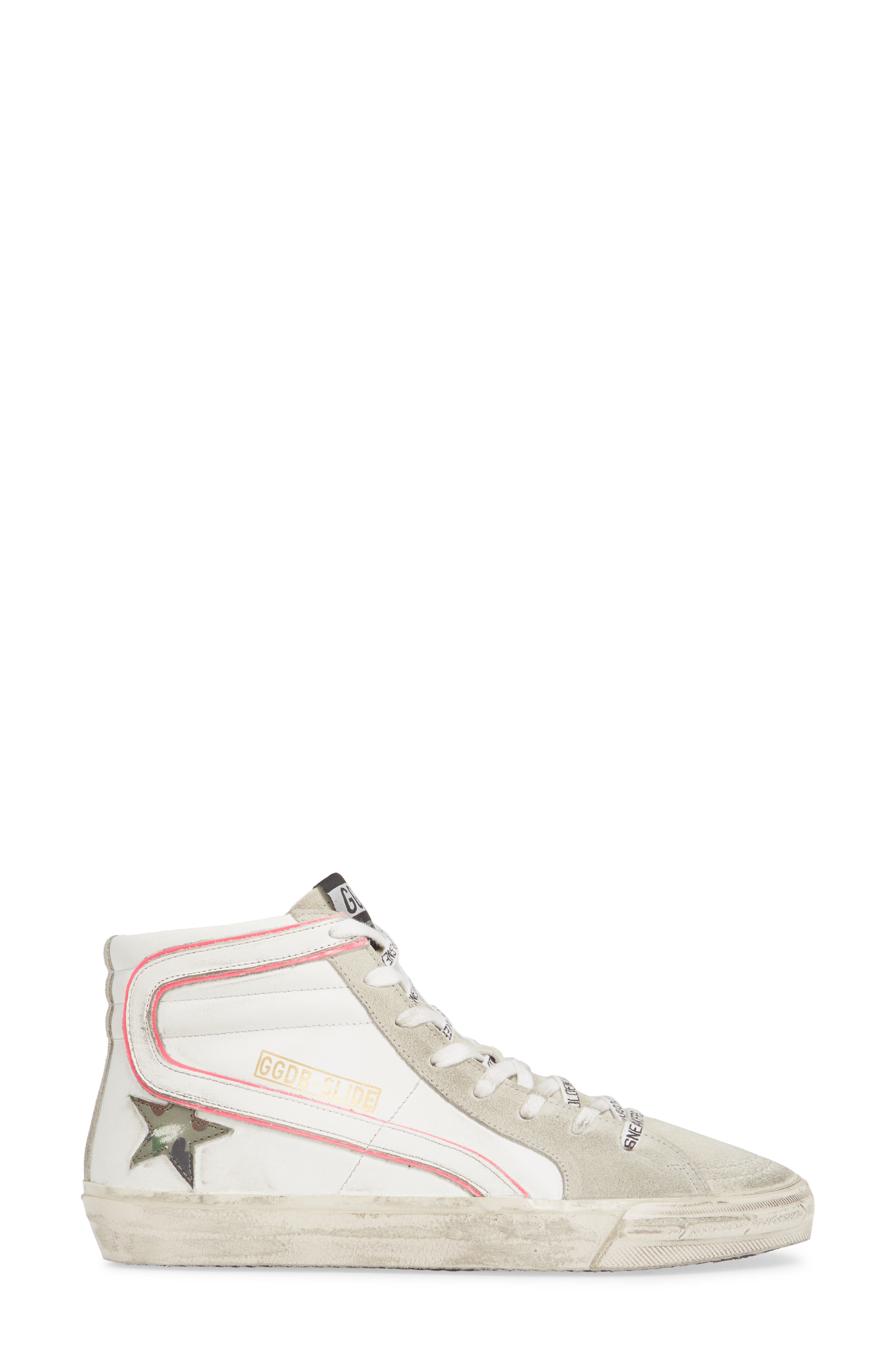 Golden Goose Slide High Top Platform Sneaker, Alternate, color, 