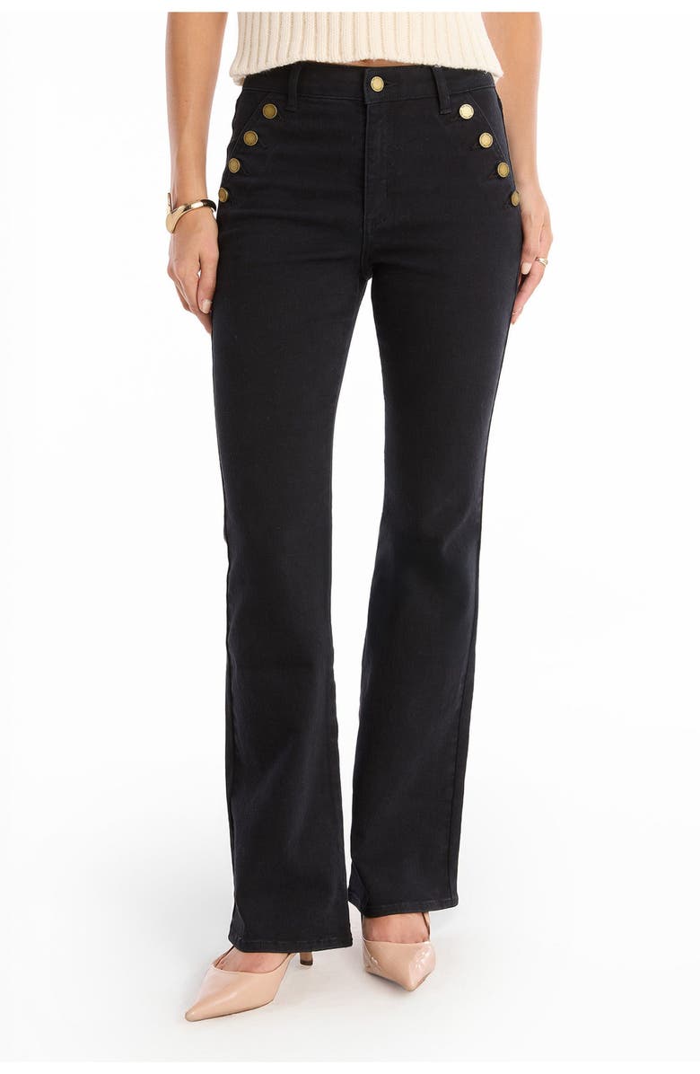 The Noli Shop Allegra Bootcut Jean, Main, color, Black