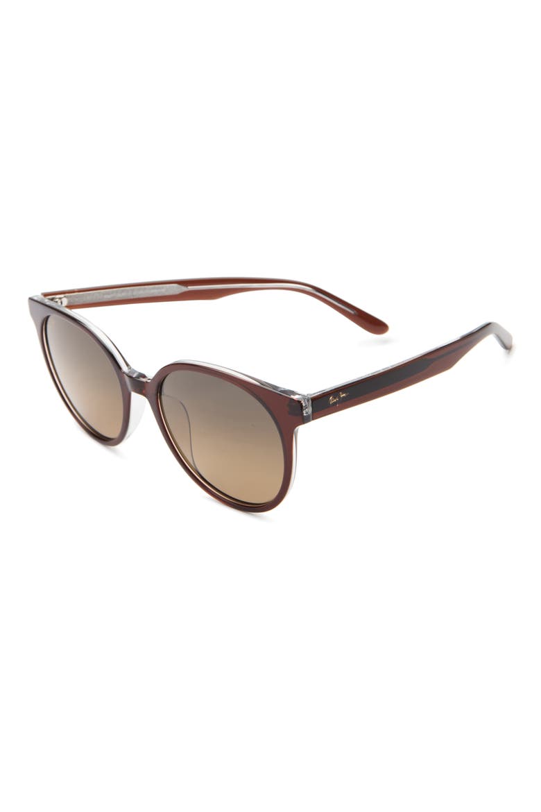 Polarized Round Sunglasses, Alternate, color, ROOTBEER ROOTBEER BRONZE