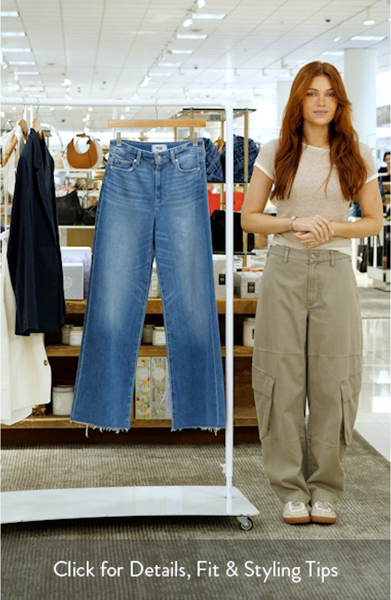 Anessa Raw Hem High Waist Wide Leg Jeans, sales video thumbnail