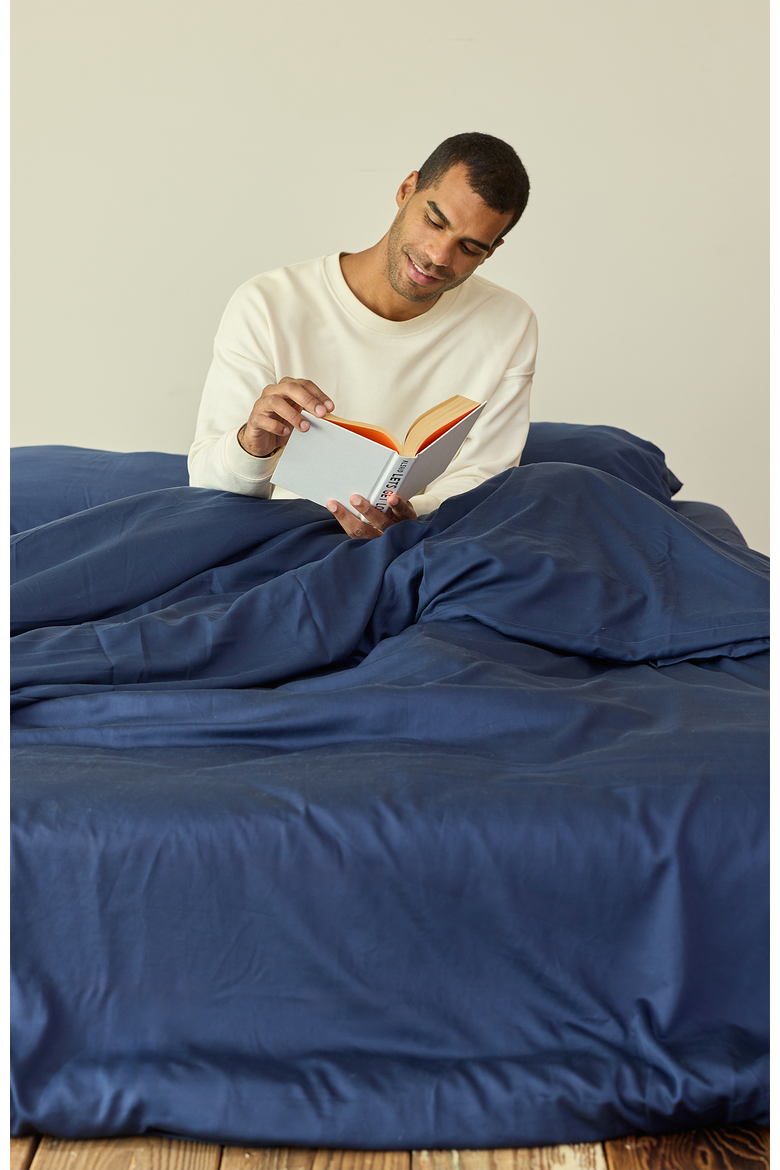 Performance TENCEL Sheet Set, Alternate, color, Navy