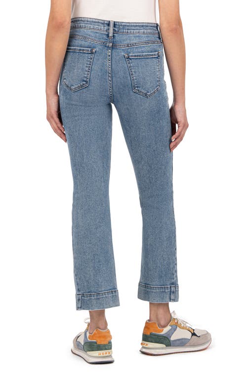 Kut From The Kloth Kelsey Crop Kick Flare Jeans In Defend