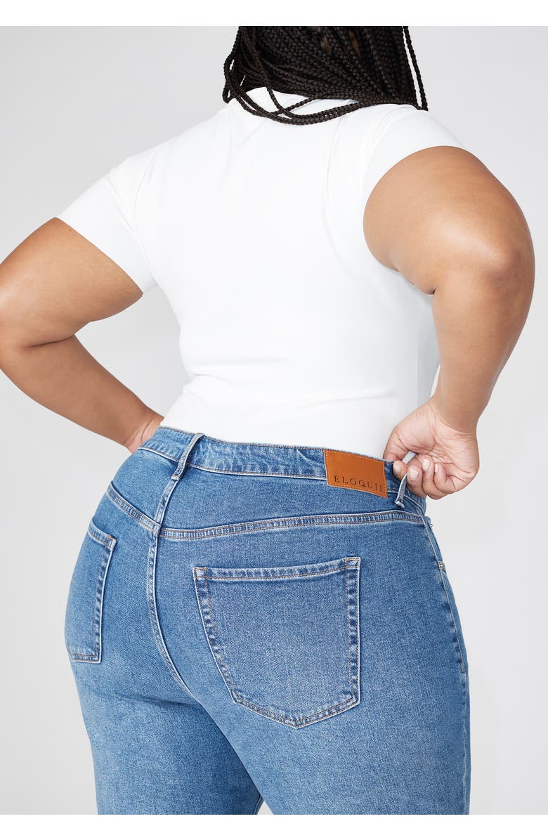 ELOQUII The Flare Leg Jean, Alternate, color, Medium Wash Denim