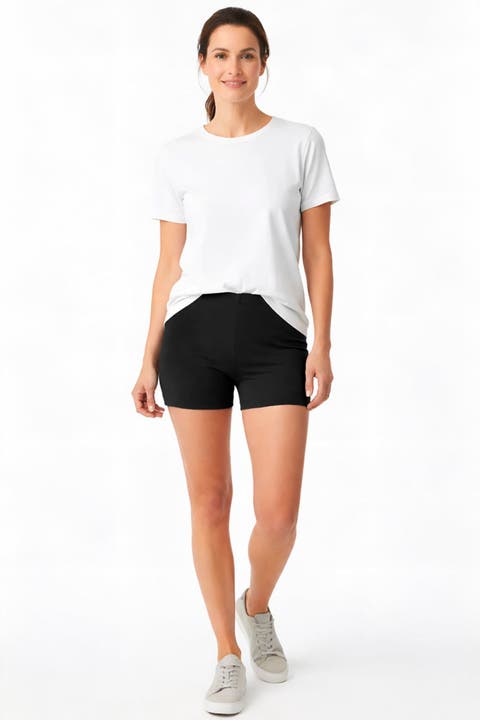 Women's Soft 100% Cotton Boy Style Bike Short