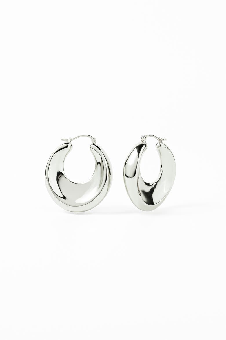 Cove Hoops, Main, color, Silver