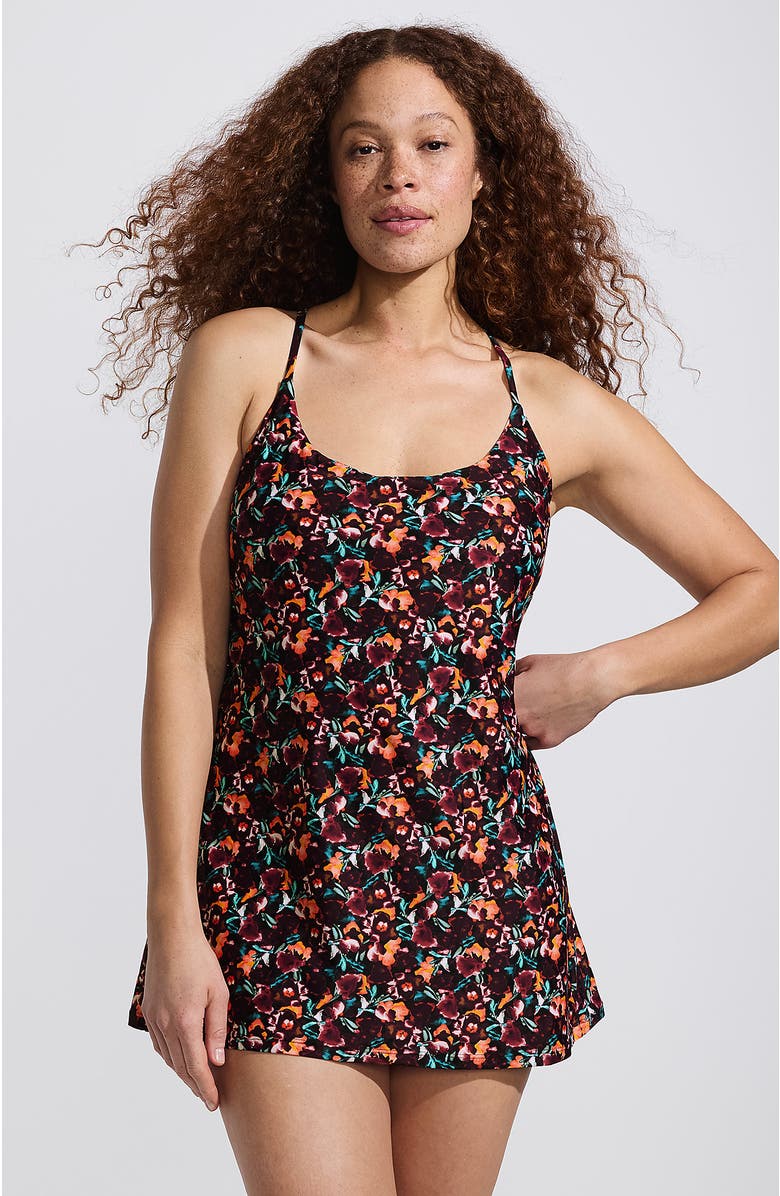 Lands' End Andie x Tugless Fiji Swim Dress, Main, color,