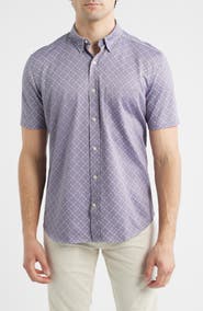 Johnston & Murphy XC Flex Ascend Short Sleeve Button-Up Shirt