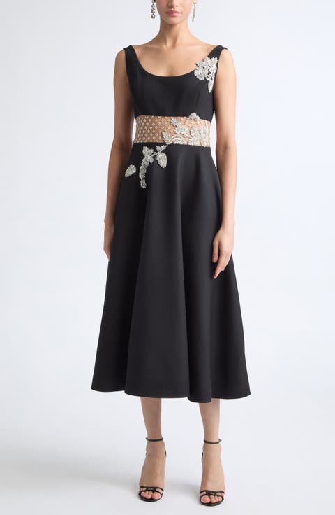 Crystal Embellished Cocktail Dress