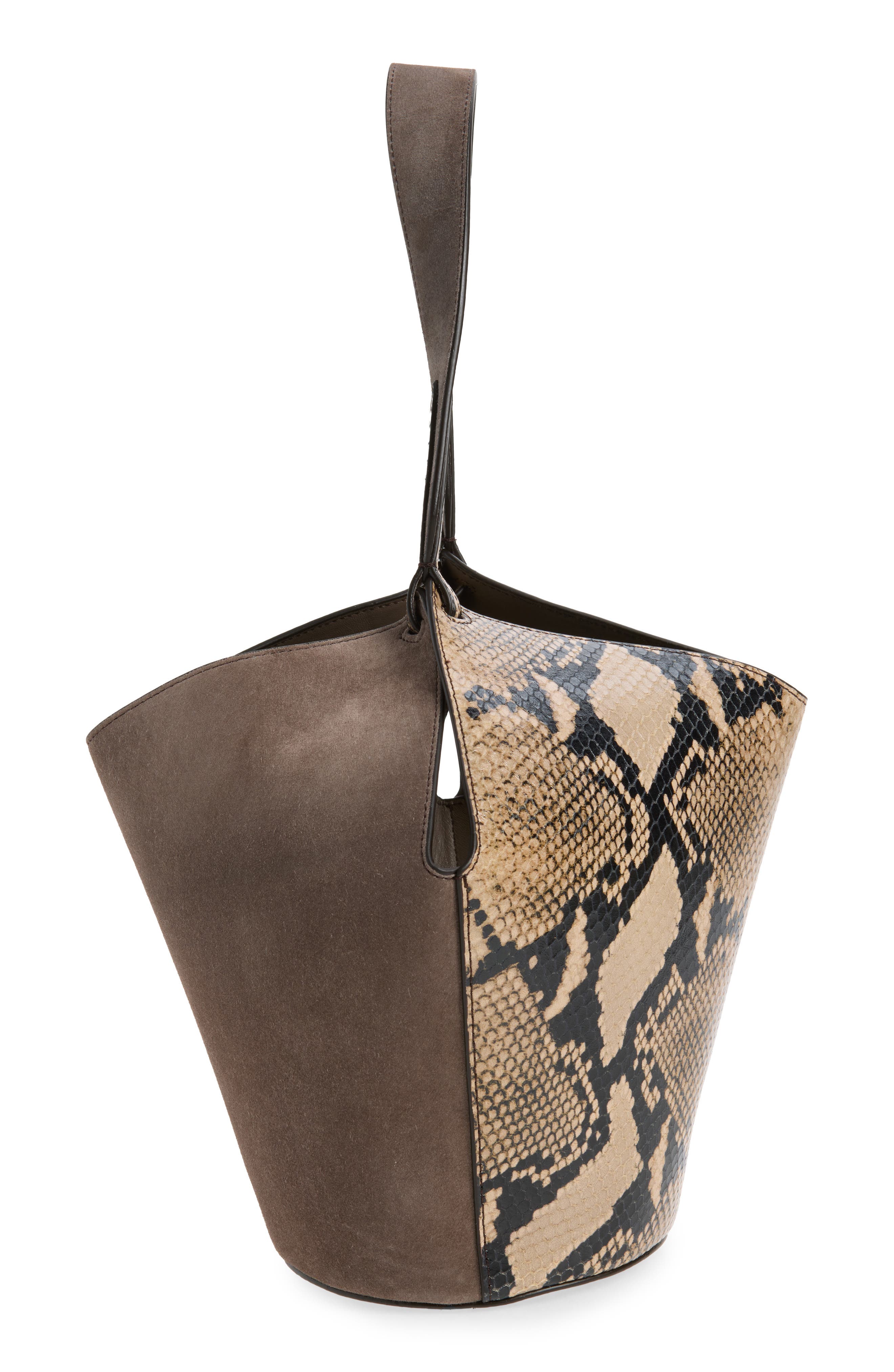 Mini Lotus Two-Sided Tote, Alternate, color, TAUPE/ MORNING DOVE