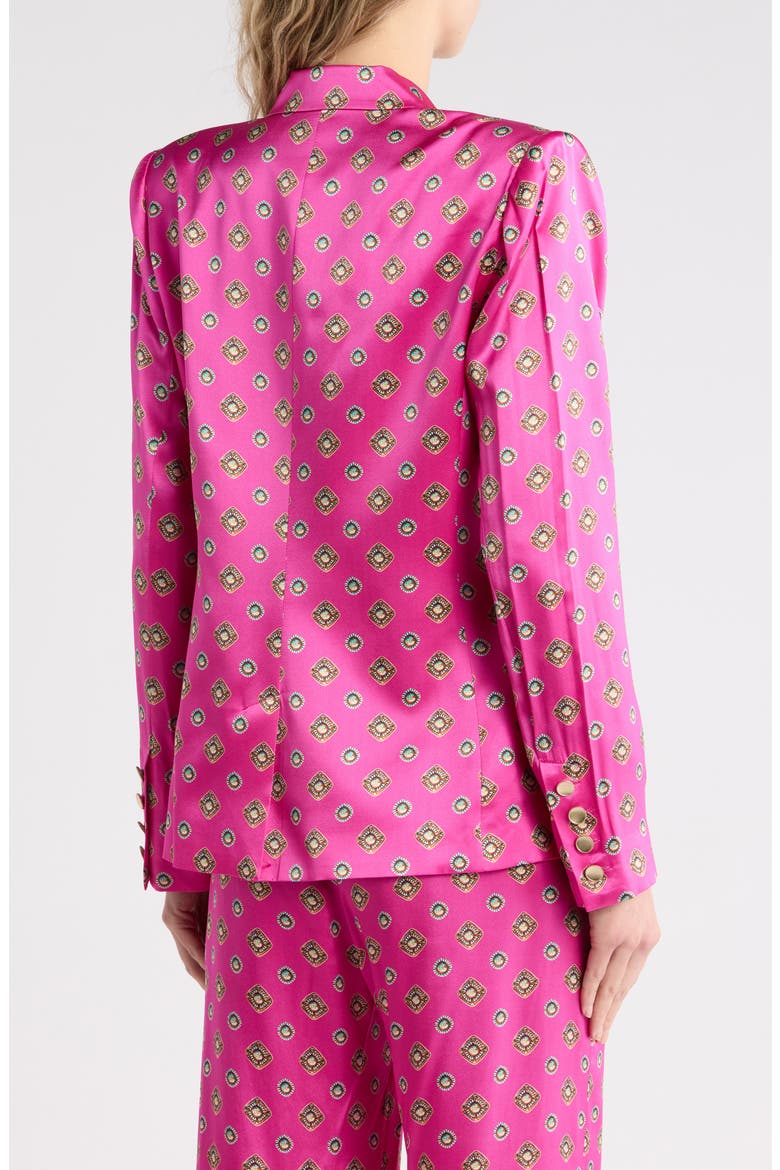 Colin Double Breasted Silk Blazer, Alternate, color, FUSCHIA