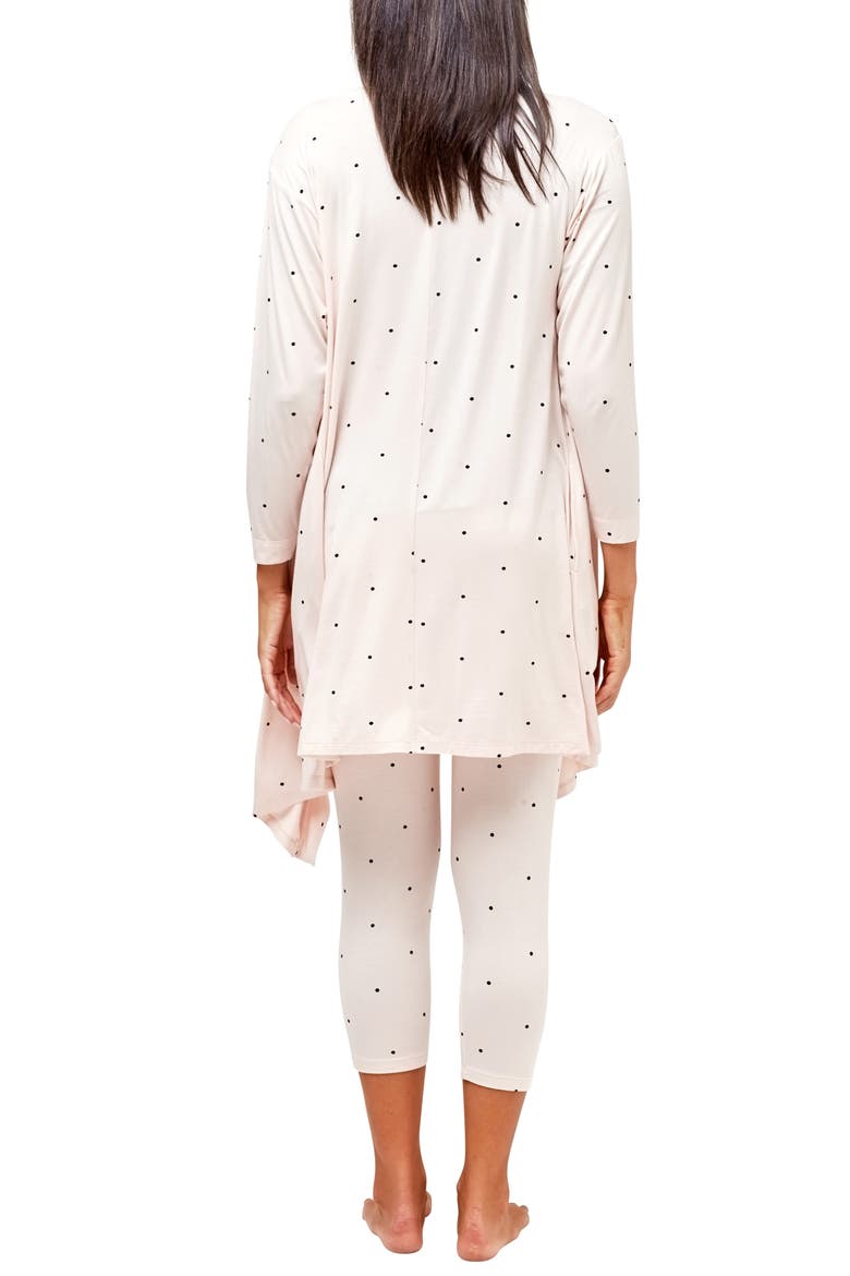 Second Skin Maternity & Nursing Robe, Alternate, color, DOTS