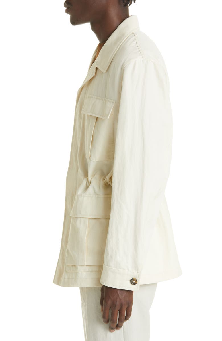 Loro Piana Men's Mojave Cotton & Linen Safari Jacket, Alternate, color, 