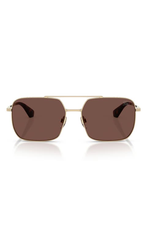 BE3179 57mm Square Aviator Sunglasses
