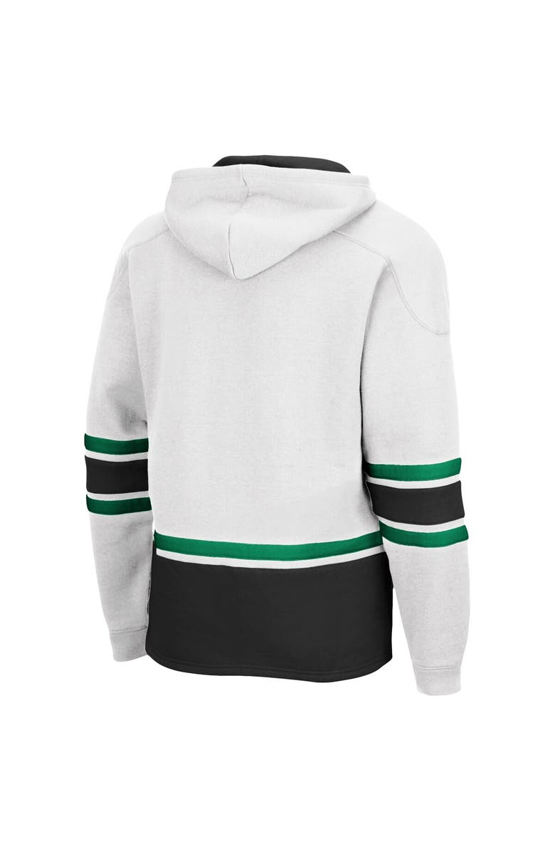 COLOSSEUM Men's Colosseum White North Dakota Lace Up 3.0 Pullover Hoodie, Alternate, color, 