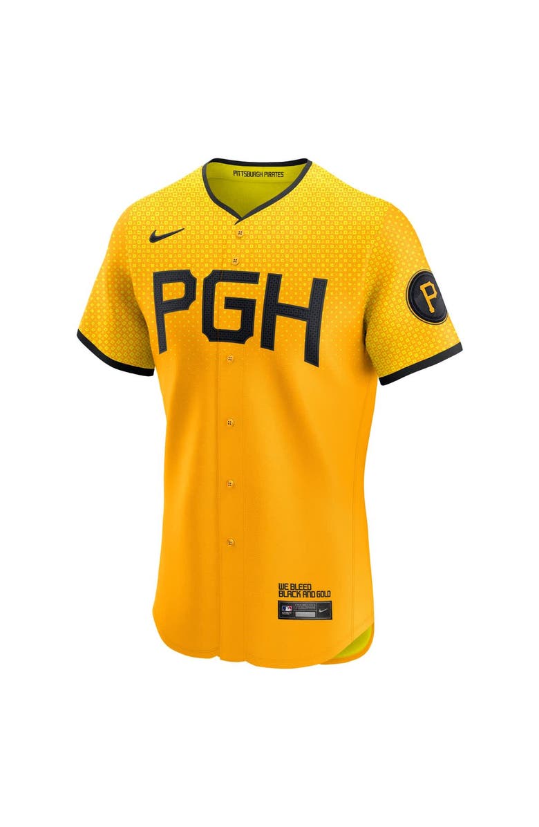 Nike Men's Nike Gold Pittsburgh Pirates City Connect  Elite Jersey, Alternate, color, Gold